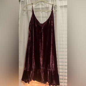 Boutique velvet, strappy dress